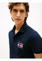 Polo Azul De Corte Regular Con Logo Tommy Hilfiger de Tommy Hilfiger