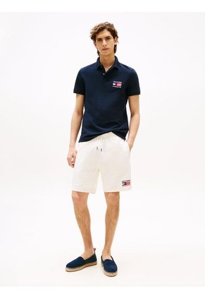 Polo Azul De Corte Regular Con Logo Tommy Hilfiger