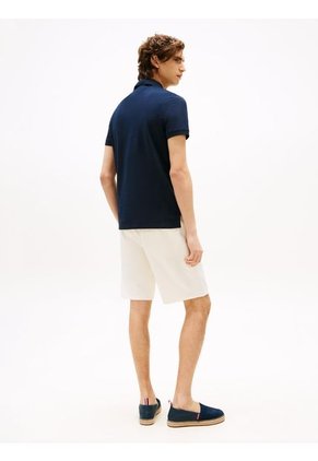 Polo Azul De Corte Regular Con Logo Tommy Hilfiger