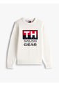 Saco Blanco Hilfiger Elástico Con Logo En Intarsia Tommy Hilfiger de Tommy Hilfiger