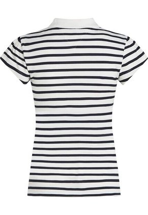Polo Blanco Con Estampado De Estrellas Tommy Hilfiger