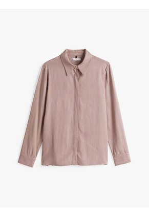 Camisa Beige Estampada De Corte Regular Tommy Hilfiger