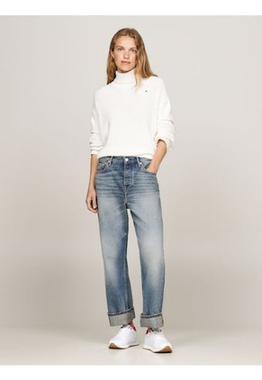 Tenis Blancos De Running De Cuero Essential Tommy Hilfiger