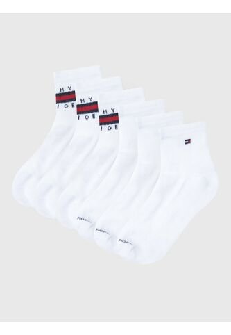 Pack Blanco De Seis Pares De Medias Tobilleros Athletic Tommy Hilfiger Tommy Hilfiger