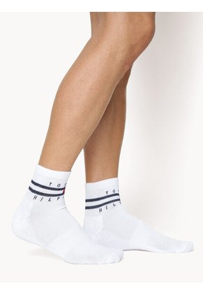 Pack Blanco De Seis Pares De Medias Tobilleros Athletic Tommy Hilfiger