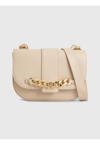 Bolso Bolso Pequeño Con Solapa Y Cadena Mujer Beige Tommy Hilfiger Tommy Hilfiger