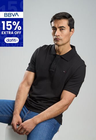 Polo TOMMY HILFIGER Negro Tommy Hilfiger