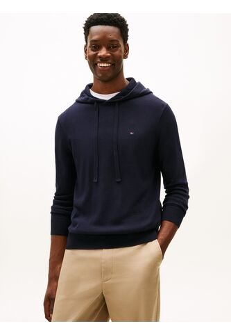 Buzo Azul Marino Con Capota, Cordón Y Logo Tommy Hilfiger Tommy Hilfiger