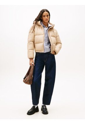 Chaqueta Café Acolchada De Ripstop Con Capota Tommy Jeans