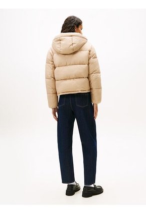 Chaqueta Café Acolchada De Ripstop Con Capota Tommy Jeans