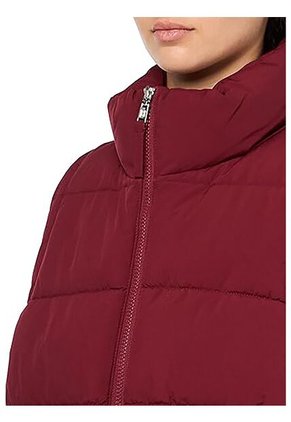 Chaleco Rojo De Cuello Alto Con Cierre De Cremallera  Tommy Hilfiger