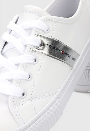 Tenis Blanco-Plateado Tommy Hilfiger