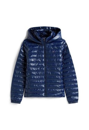 Chaqueta Azul Repelente Al Agua Con Plumón Tommy Hilfiger