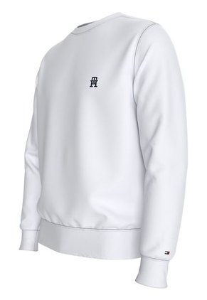 Buzo Blanco De Cuello Redondo Con Monograma TH Tommy Hilfiger