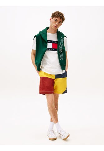 Camiseta Blanca Náutica Con Parche Hilfiger Tommy Hilfiger Tommy Hilfiger