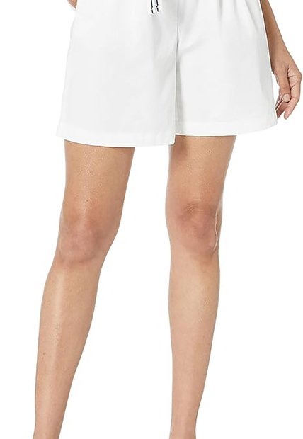 Short Corto Blanco Chino Cambray De Corte Sentado Para Mujer Tommy Hilfiger
