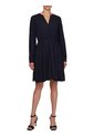 Vestido Azul Evasé Con Acabado A Contraste Para Mujer Tommy Hilfiger de Tommy Hilfiger