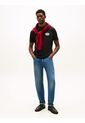 Camiseta Negra De Corte Amplio Con Gráfico Trasero Tommy Hilfiger de Tommy Hilfiger