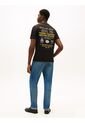 Camiseta Negra De Corte Amplio Con Gráfico Trasero Tommy Hilfiger de Tommy Hilfiger