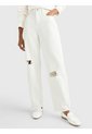 Jeans De Corte Amplio Balloon Y Talle Alto Mujer Blanco Tommy Hilfiger de Tommy Hilfiger