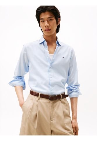 Camisa Celeste Twill De Manga Larga Tommy Hilfiger Tommy Hilfiger