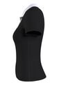Polo Negro Con Cuello En V Y Detalles Contrastantes. Tommy Jeans de Tommy Hilfiger