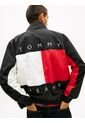 Chaqueta Negro Repelente Al Agua Con Logo Trasero Tommy Jeans de Tommy Hilfiger