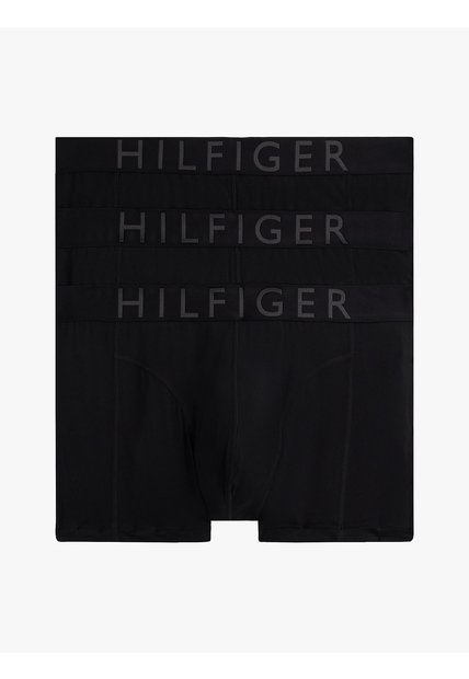 Pack Negro De 3 Calzoncillos Trunk De Microfibra Tommy Hilfiger