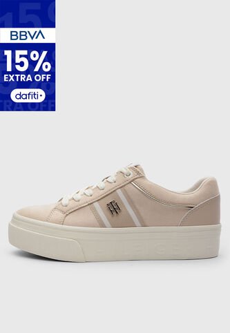 Tenis TOMMY HILFIGER Badria2 Beige Tommy Hilfiger