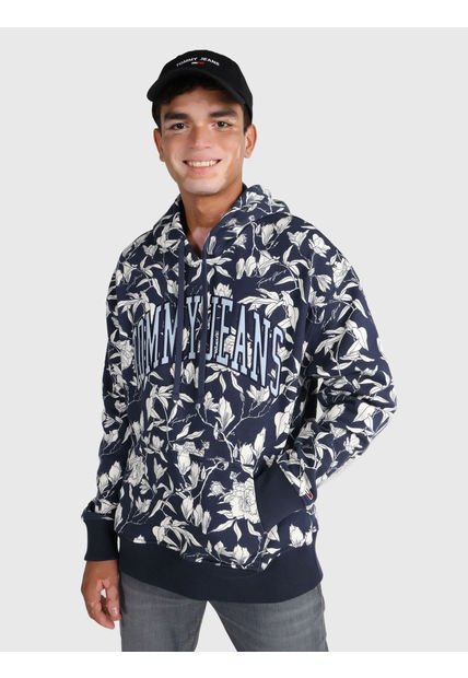 Sudadera Con Capucha Y Logo Azul Tommy Jeans