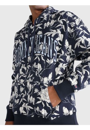 Sudadera Con Capucha Y Logo Azul Tommy Jeans