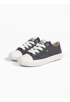 Tenis Casual Para Niño Negro Tommy Hilfiger