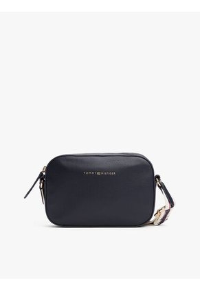 Bolso Azul Cruzado Con Logo Tommy Hilfiger