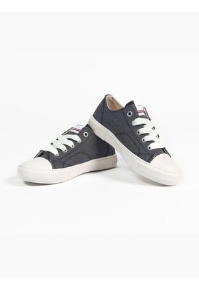 Tenis Casual Para Niño Negro Tommy Hilfiger