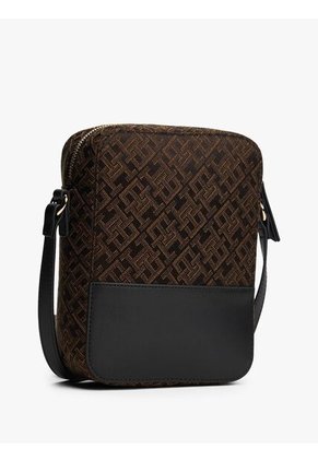 Bolso Negro Crossover Jacquard Tommy Hilfiger