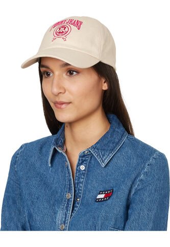 Gorra Deportiva Canvas Mujer Blanco Tommy Jeans Tommy Hilfiger