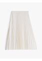 Falda Blanco Midi Plisada Con Logo En Cintura Tommy Hilfiger de Tommy Hilfiger