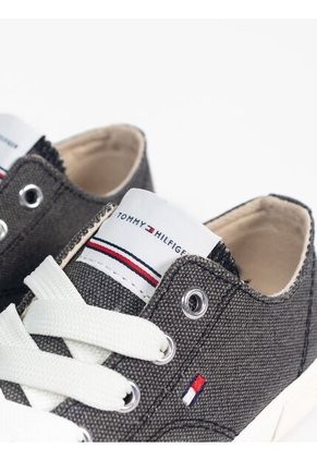 Tenis Casual Para Niño Negro Tommy Hilfiger