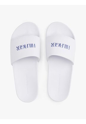 Sandalias Blanco Con Logo En Relieve Tommy Hilfiger