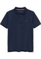 Polo Azul De Punto Interlock De Corte Regular Tommy Hilfiger de Tommy Hilfiger