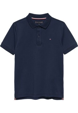 Polo Azul De Punto Interlock De Corte Regular Tommy Hilfiger Tommy Hilfiger