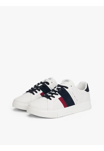 Tenis Blanco De Texturas Mixtas Tommy Hilfiger Tommy Hilfiger