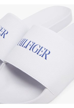 Sandalias Blanco Con Logo En Relieve Tommy Hilfiger