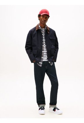 Tenis Blanco De Texturas Mixtas Tommy Hilfiger