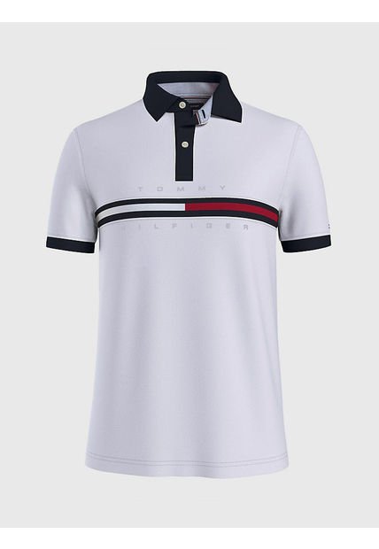Saco Polo Para Hombre Blanco Tommy Hilfiger