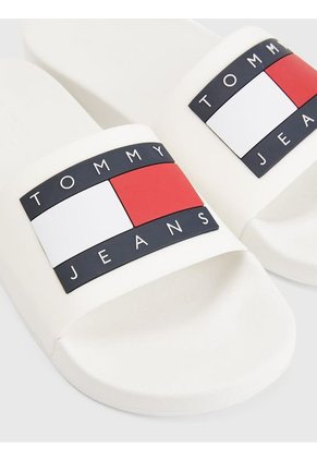 Sandalias De Piscina Con Parche Beige Tommy Hilfiger
