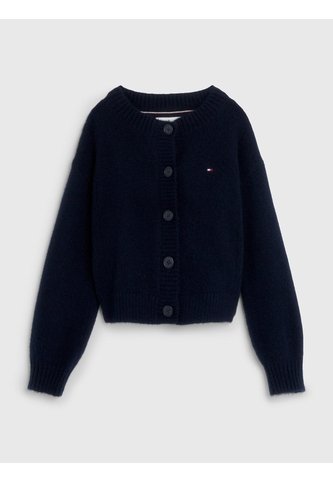Cárdigan Azul En Tejido Calado De Punto Pointelle Tommy Hilfiger Tommy Hilfiger
