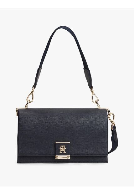 Bolso Azul Mensajero Con Cinta Distintiva Tommy Hilfiger