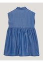 Vestido Azul Con Cuello De Volantes Tommy Hilfiger de Tommy Hilfiger