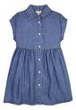 Vestido Azul Con Cuello De Volantes Tommy Hilfiger de Tommy Hilfiger